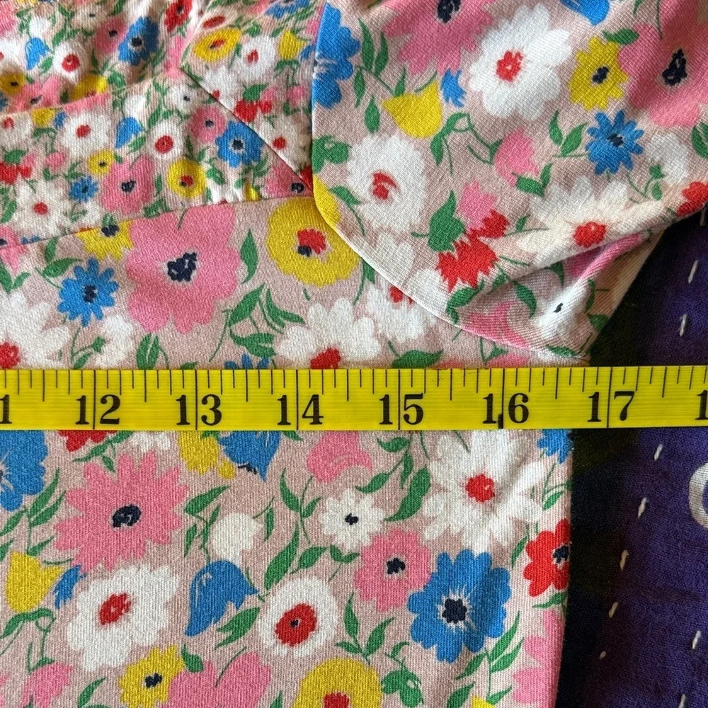 Boden Multicolor Floral Square Neck Blouse-Size 6
